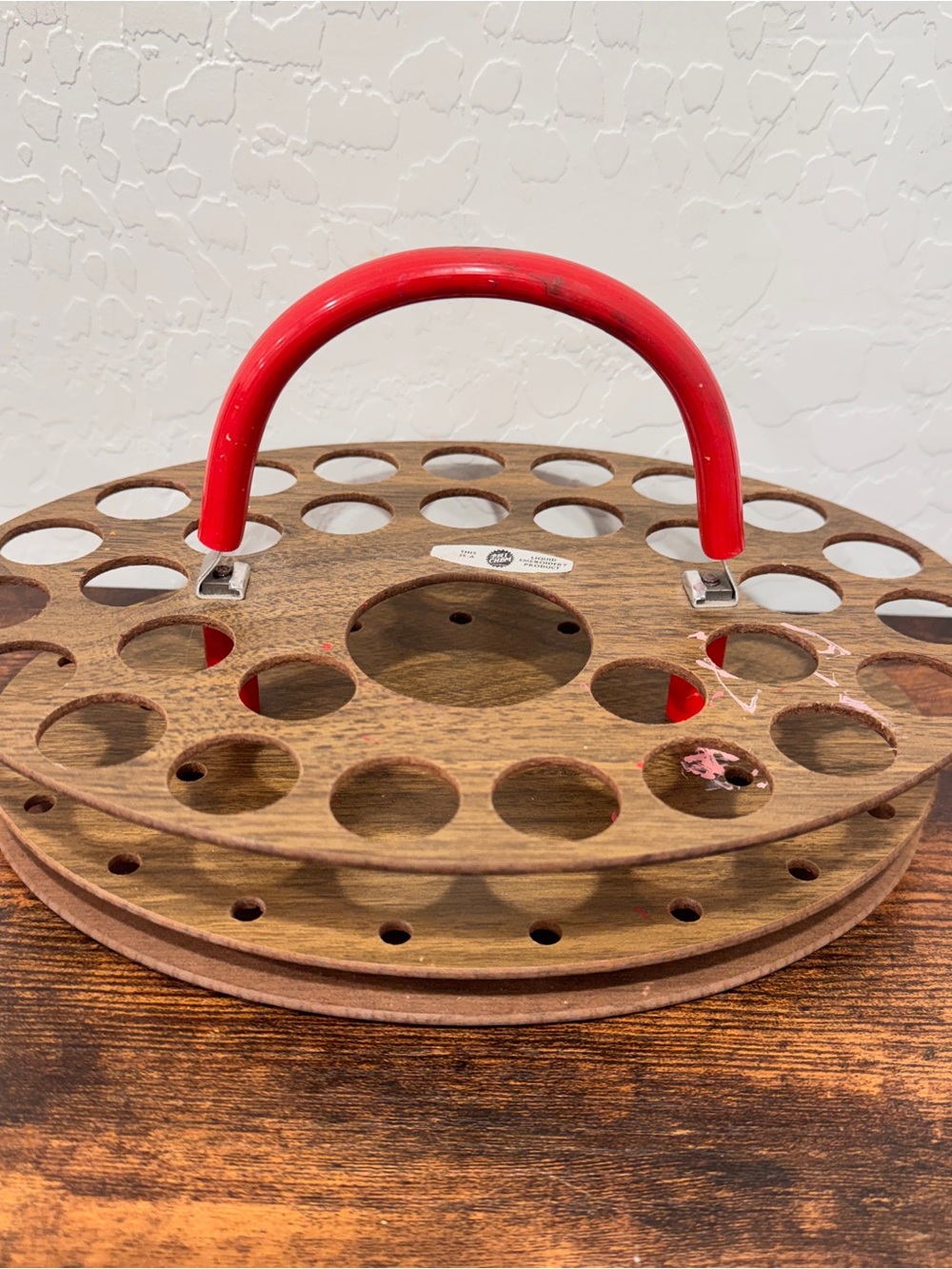 Vintage Tri Chem Liquid Embroidery Paint Tray Wooden Art Supplies